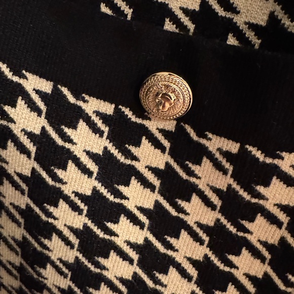 NWOT Sandro Dane Oversized Houndstooth Cardigan Sz 1 - Picture 4 of 9